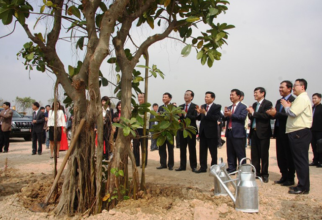 Phát động Tết trồng cây Xuân Đinh Dậu 2017 và Động thổ khu nhà ở công nhân tại Khu công nghiệp Yên Phong – tỉnh Bắc Ninh