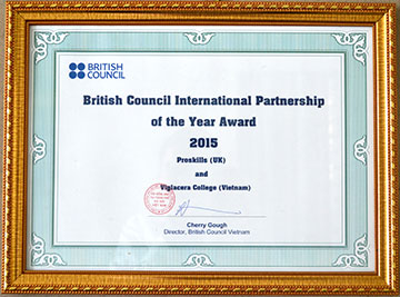 British Council International partnership of the year Award 2015